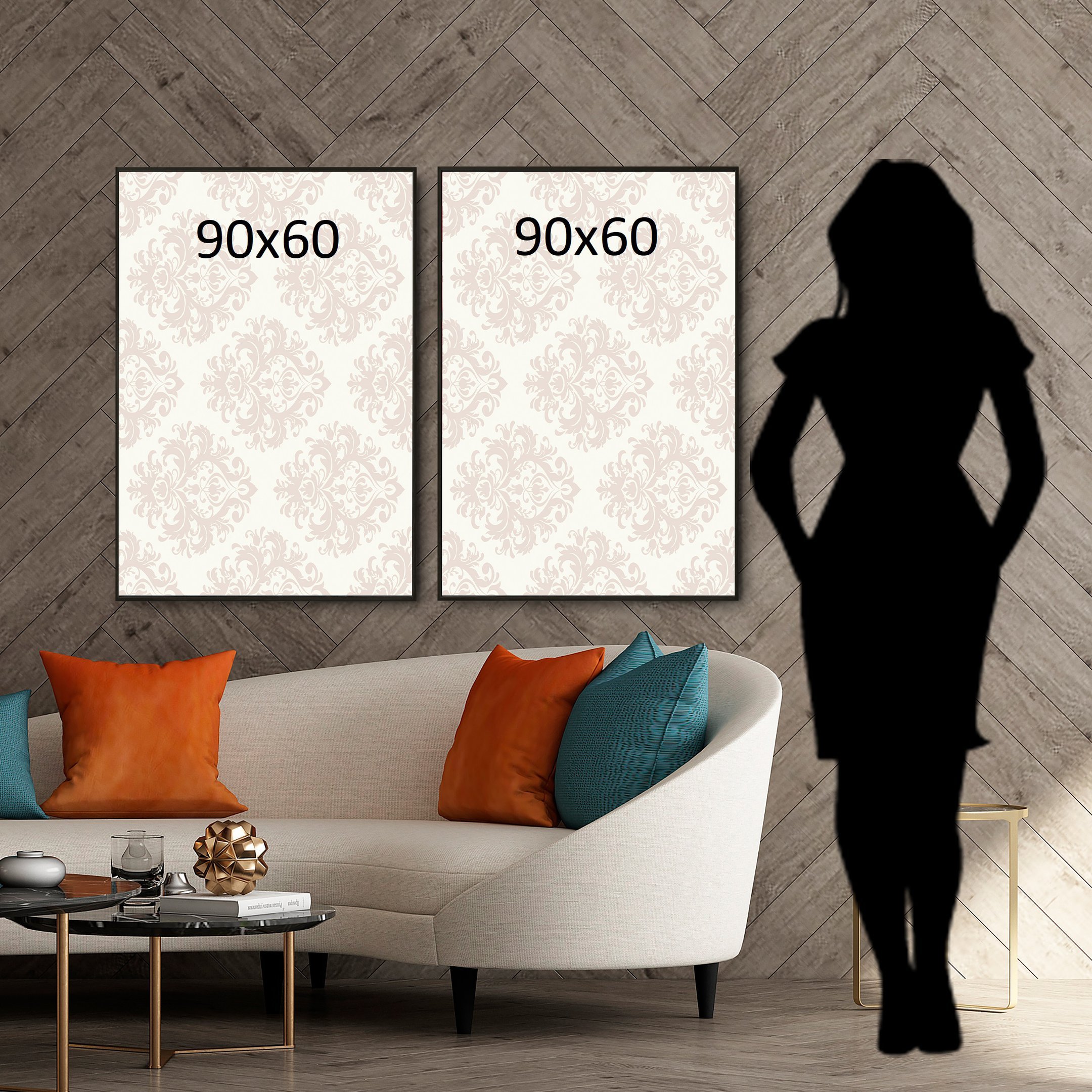 Kit 02 Telas Canvas Quadros Decorativos 120X90 -Felídelo - 5
