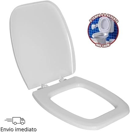 Assento Sanitário Polipropileno Stylus Laguna Astra para Louça Celite Branco - 4