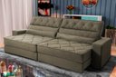 Ver imagem 1 de Sofá Retrátil Reclinável 230cm Albany Suede Velut com Molas Ensacadas - King House