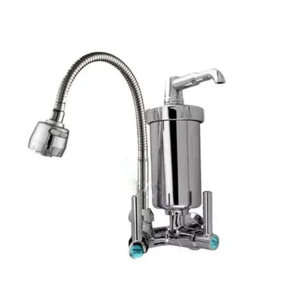 Torneira com Filtro Gourmet Pia Cozinha de Parede Metal Inox - 1