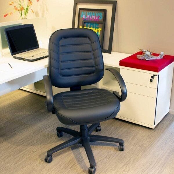 Cadeira de Escritório Secretária Soft Espresso Móveis - 2