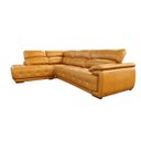 Ver imagem 3 de Sofá Retrátil e Reclinável de Couro Filipinas Canto com Chaise Esquerda 1,36 M - Caramelo