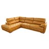 Sofá Retrátil e Reclinável de Couro Filipinas Canto com Chaise Esquerda 1,36 M - Caramelo - 2