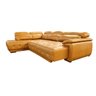 Sofá Retrátil e Reclinável de Couro Filipinas Canto com Chaise Esquerda 1,36 M - Caramelo - 6