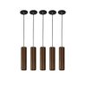 5 Pendente Luminária 33cm Luxo Madeira Para Bancadas - 2
