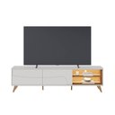 Ver imagem 5 de Rack para TV até 75 Polegadas com LED MDF 216,8cm Pés em Madeira Maciça Amalfi