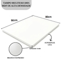 Ver imagem 2 de Tampo Mesa 90x80 Mdf 15mm Branco Super 80x90 Prateleira Arrigo Móveis