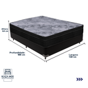 Ver imagem 3 de Cama Box e Colchão Airtech Pampa Molas Ensacadas Casal Ortobom: Preto