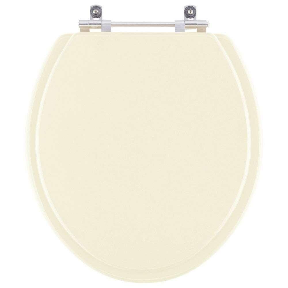 Tampa de Vaso Mdf Dalia Marfim (bege Claro) para Bacia Fiori - 1