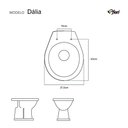 Ver imagem 6 de Tampa de Vaso Mdf Dalia Marfim (bege Claro) para Bacia Fiori