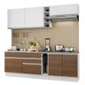 Armário de Cozinha Completa 220cm Branco/Rustic/Branco Parma Madesa 03 - 3
