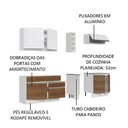 Ver imagem 5 de Armário de Cozinha Completa 220cm Branco/Rustic/Branco Parma Madesa 03