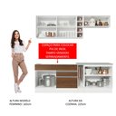 Ver imagem 6 de Armário de Cozinha Completa 220cm Branco/Rustic/Branco Parma Madesa 03