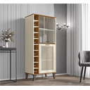 Ver imagem 2 de Cristaleira 2 Portas MDF Arcade Nature Off White Mobler