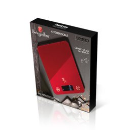Balança Digital Cozinha 5kg a Pilha Burgundy Berlinger Haus Precisao Dietas Fitness Pesar Alimentos - 5