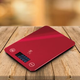 Balança Digital Cozinha 5kg a Pilha Burgundy Berlinger Haus Precisao Dietas Fitness Pesar Alimentos - 6