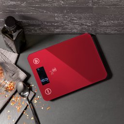 Balança Digital Cozinha 5kg a Pilha Burgundy Berlinger Haus Precisao Dietas Fitness Pesar Alimentos - 2