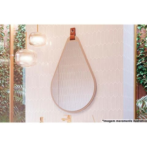 Espelho Quarto de Casal Gota 50x76cm Capuccino - Mgm