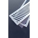 Ver imagem 5 de Grelha Ralo Linear Reforçado 15x100 modelo Diagonal com Tela Anti Insetos ( 2 peças 50cm) Aluminio -