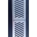 Ver imagem 3 de Grelha Ralo Linear Reforçado 15x100 modelo Diagonal com Tela Anti Insetos ( 2 peças 50cm) Aluminio -