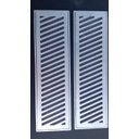 Ver imagem 2 de Grelha Ralo Linear Reforçado 15x100 modelo Diagonal com Tela Anti Insetos ( 2 peças 50cm) Aluminio -