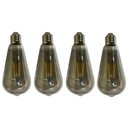 Ver imagem 1 de Lampada Led Multi Filamento Fume Vintage 30w Kit 4 Uni Decoraçao Iluminaçao Sala Quarto Varanda
