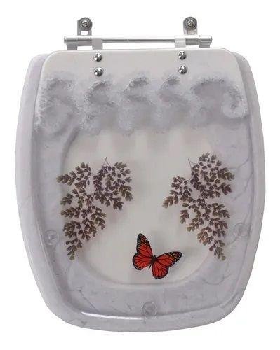 Tampa de Vaso Decorada Viseu Luzarte Transparente com Branco - 1