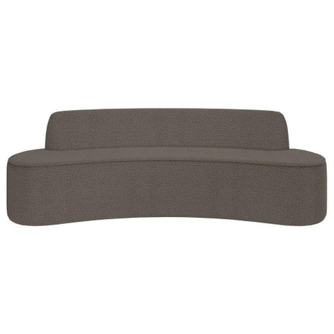 Sofá 5 Lugares para Sala de Estar Living 280cm Koane D06 Bouclê Castor - Mpozenato