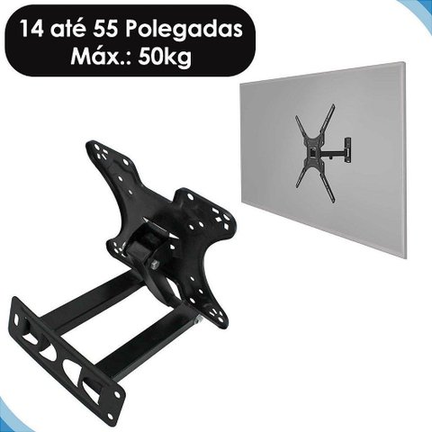 Suporte Tv Articulado 14 a 55 Polegadas Ate 50kg