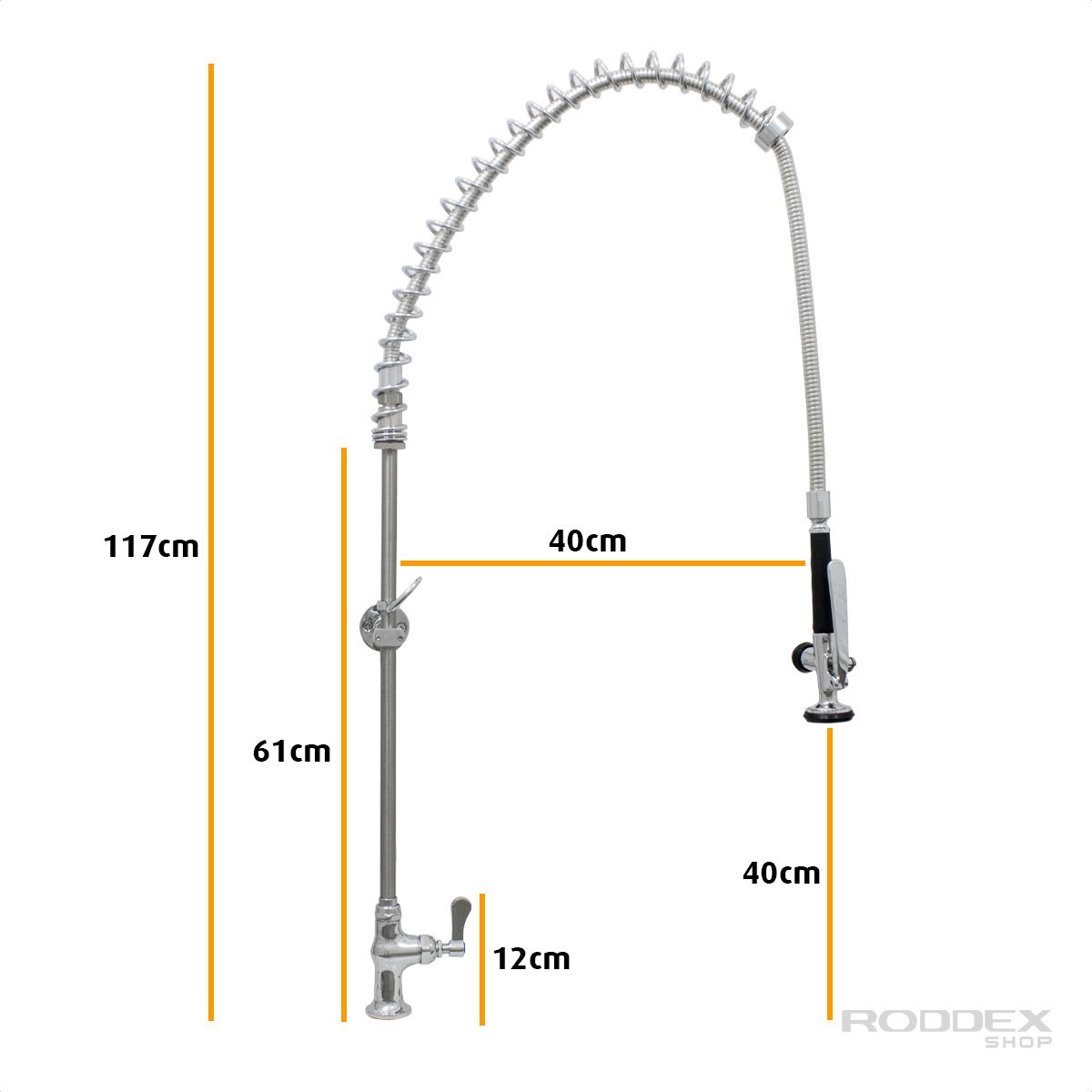 Torneira Industrial Esguicho Bancada Cozinha Hospitais Pré Lavagem Profissional Pre Rinse - 2