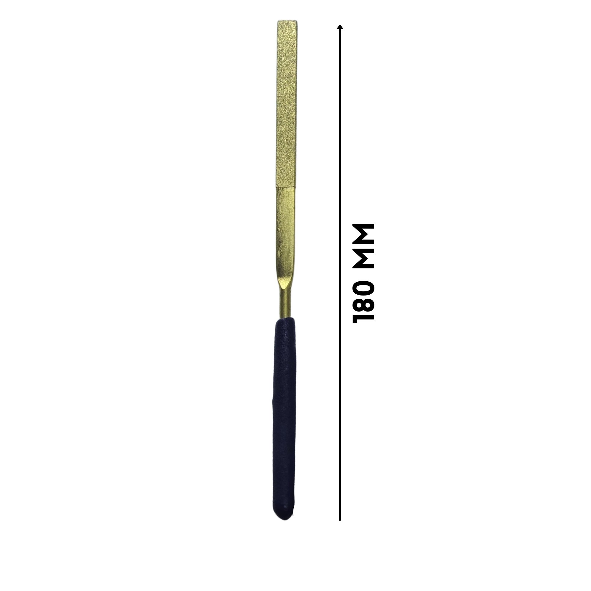 Kit de Lima Diamantada Banho de Titânio 10 pçs 180 mm Importado - 3