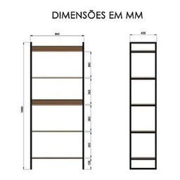 Estante de Lavanderia Premium de Aço Preto com Prateleiras - 4