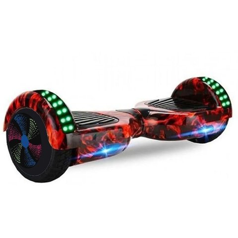 Hoverboard Overboard Infantil Skate Elétrico 6.5 Led + Bolsa Cor:preto com Vermelho;tamanho:único;gê