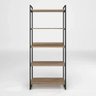 Estante Estilo Industrial Premium Aço C 5 Prateleiras de Madeira - 5
