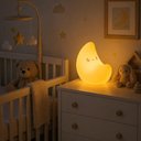 Ver imagem 3 de Luminaria Lua LED Abajur Infantil Luz Noturna Mesa Decoracao Cabeceira Quarto Bebe Crianca Luz Suave