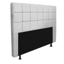 Ver imagem 3 de Cabeceira Estofada Espanha 195cm King Size para Cama Box Corino Branco - Gat Magazine
