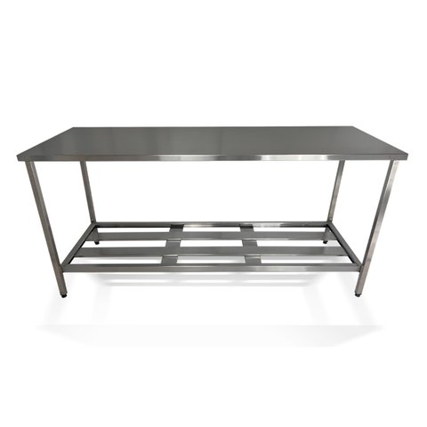 Mesa Aço Inox Profissional 180x60x90 Cm Nortinox