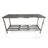 Mesa Aço Inox Profissional 180x60x90 Cm Nortinox - 1