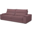 Ver imagem 2 de Sofá Retrátil Reclinável Living 280cm Nápoles F04 Veludo Lilás