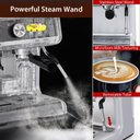Ver imagem 3 de Takywep Máquina de Espresso 20 Bar Prata com Moedor e Vaporizador