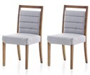 Ver imagem 4 de Conjunto Mesa Jantar Namur Retangular Tampo Barril 170x100 + Cadeiras Tienen Encosto Estofado -
