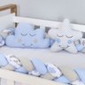 Conjunto kit trança almofada cama montesoriana para bebe com 02 peças mini cama - 2