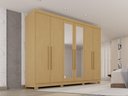 Ver imagem 1 de Guarda-Roupa Casal 100% MDF com 6 Portas e 6 Gavetas 274cm Multimóveis Madeirado