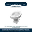 Ver imagem 4 de Assento Sanitário Soft Close Classica Cinza Prata para Vaso Celite