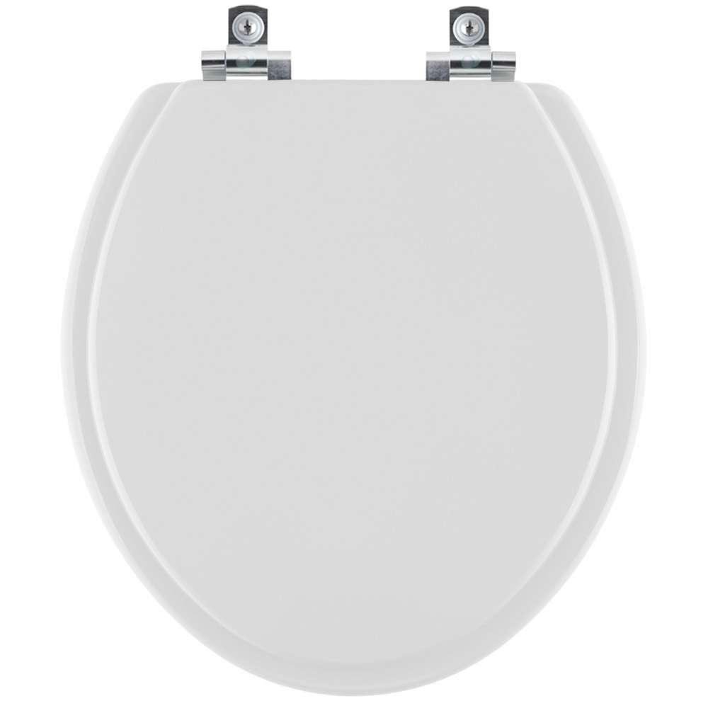 Assento Sanitário Soft Close Classica Cinza Prata para Vaso Celite - 1