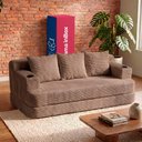 Ver imagem 1 de Sofá Cama Nami 1,88m Xpand Tech Tecido Velourê Marrom Cama Inbox