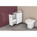 Ver imagem 4 de Gabinete Lavanderia Balcão Multiuso BCM116 c/ 1 Gaveta Branco - Movelbento