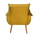 Ver imagem 5 de Kit 2 Poltronas Decorativas Cuba Suede Amarelo MV Estofados
