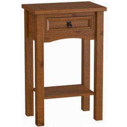 Aparador de Sala Rústico 100% Madeira 1 Gaveta Imperial Imbuia Fosco - 1