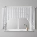 Ver imagem 6 de Cortina Renda Cozinha Cascata 3,00 m X 1,00 Alt Arabesco Branca